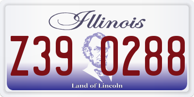 IL license plate Z390288