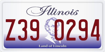 IL license plate Z390294