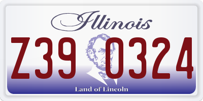 IL license plate Z390324