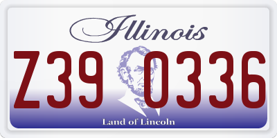 IL license plate Z390336
