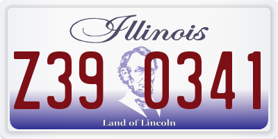 IL license plate Z390341