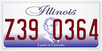 IL license plate Z390364