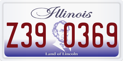 IL license plate Z390369