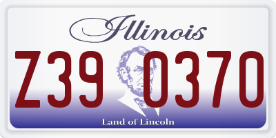 IL license plate Z390370