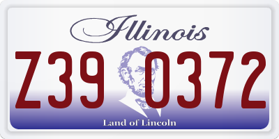 IL license plate Z390372
