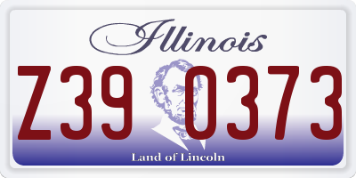 IL license plate Z390373