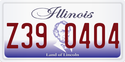 IL license plate Z390404