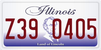 IL license plate Z390405