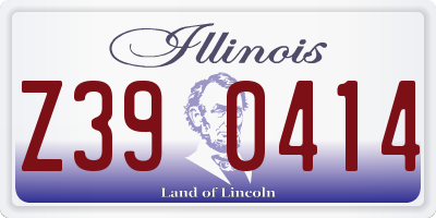 IL license plate Z390414