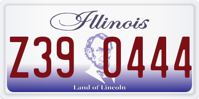 IL license plate Z390444