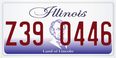 IL license plate Z390446