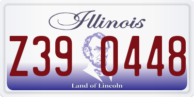 IL license plate Z390448