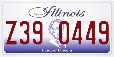 IL license plate Z390449