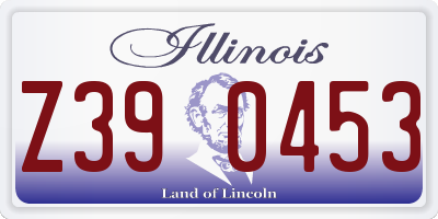 IL license plate Z390453