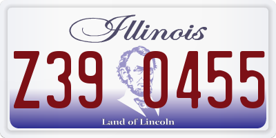IL license plate Z390455