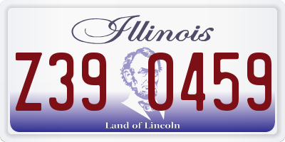 IL license plate Z390459