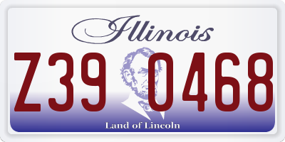 IL license plate Z390468