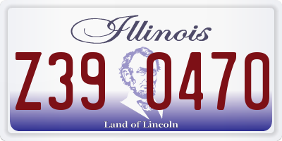 IL license plate Z390470