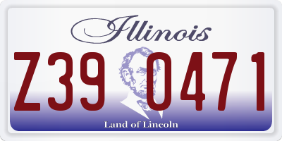 IL license plate Z390471