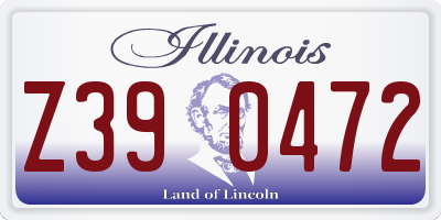 IL license plate Z390472