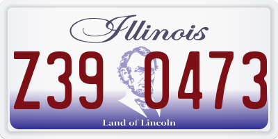 IL license plate Z390473