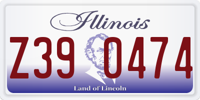 IL license plate Z390474