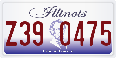 IL license plate Z390475