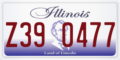 IL license plate Z390477
