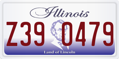 IL license plate Z390479