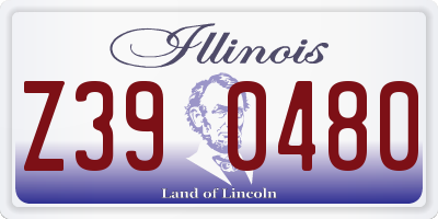 IL license plate Z390480