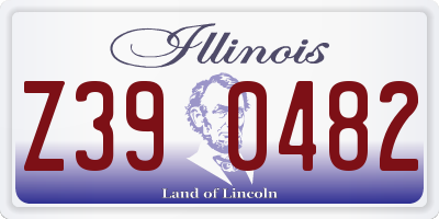 IL license plate Z390482