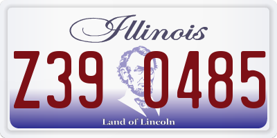 IL license plate Z390485