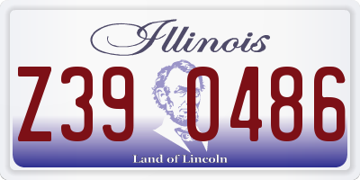 IL license plate Z390486