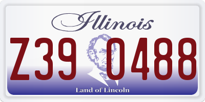 IL license plate Z390488