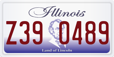 IL license plate Z390489