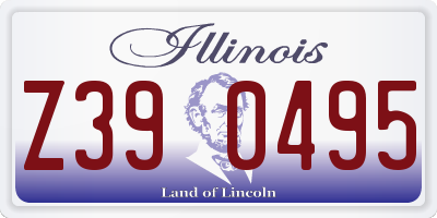 IL license plate Z390495