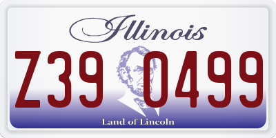 IL license plate Z390499