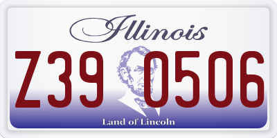 IL license plate Z390506