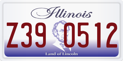 IL license plate Z390512