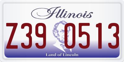 IL license plate Z390513