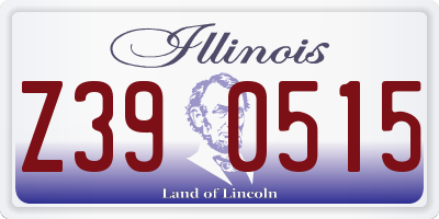 IL license plate Z390515