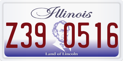 IL license plate Z390516