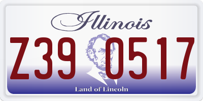IL license plate Z390517