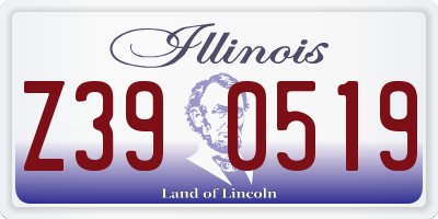 IL license plate Z390519