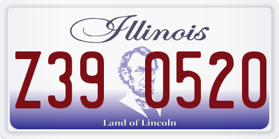 IL license plate Z390520