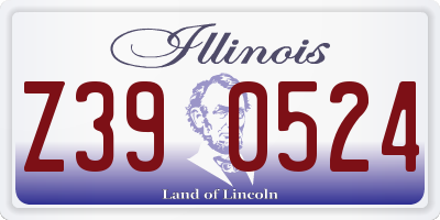 IL license plate Z390524
