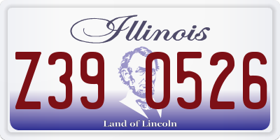 IL license plate Z390526