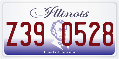 IL license plate Z390528