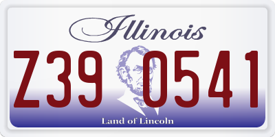 IL license plate Z390541