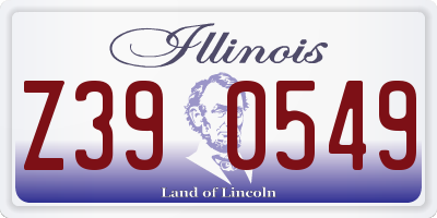 IL license plate Z390549